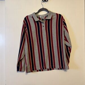 Cabin Creek Long Sleeve Polo Top - Gray, Navy, Burgundy, Black